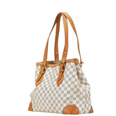 ルイ ヴィトン ダミエ アズール ハムステッドMM トートバッグ ショルダーバッグ N51206 ホワイト PVC レザー レディース LOUIS VUITTON 【中古】